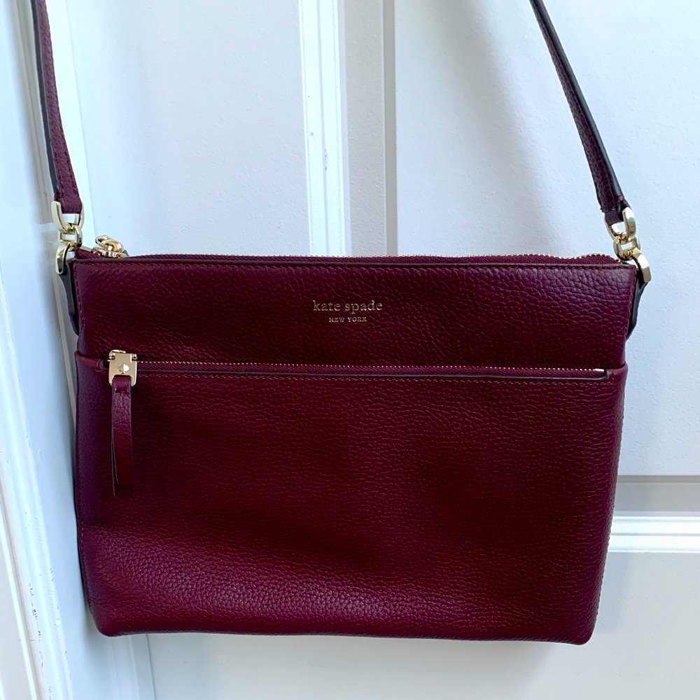 NWOT Kate Spade New York Polly Medium crossbody in cherrywood